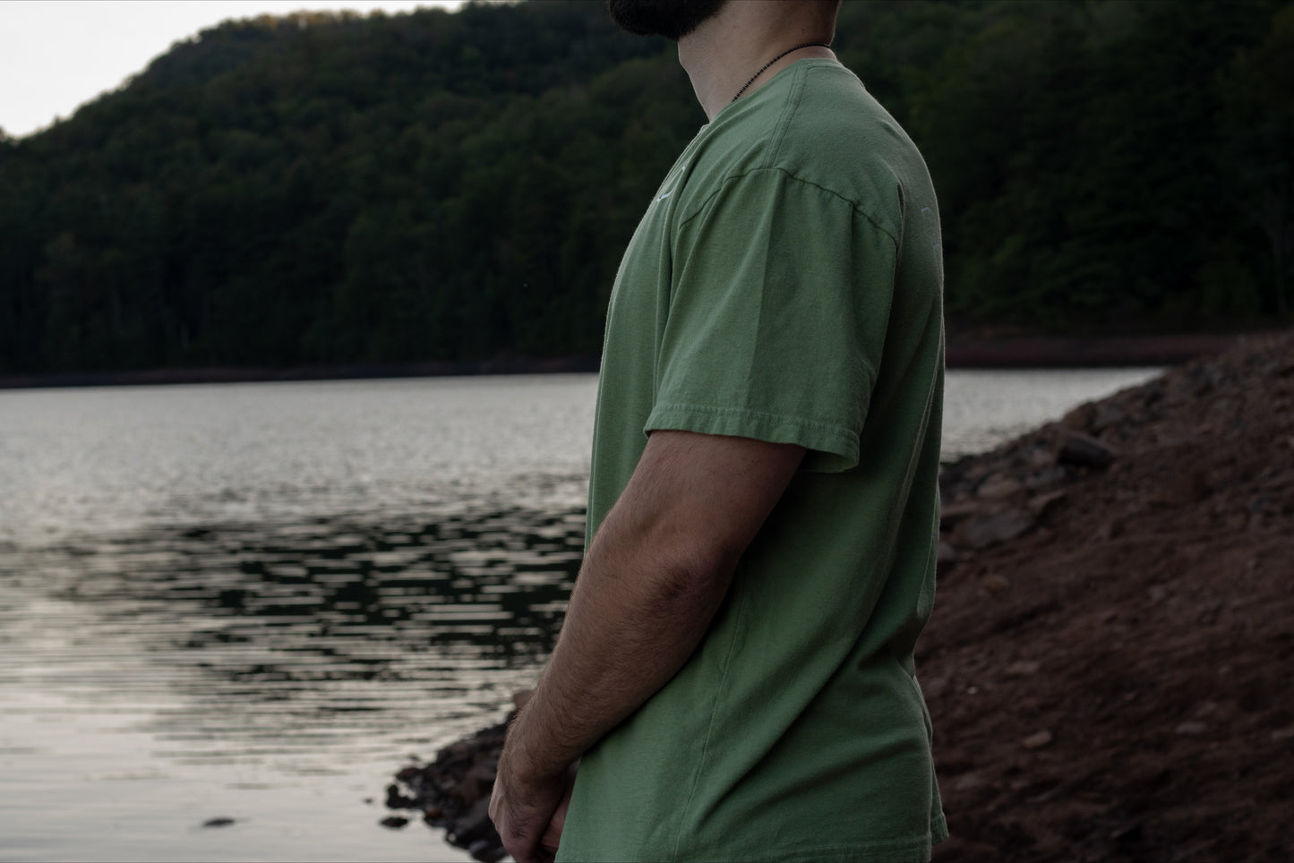 Light Mint Green T Shirt Chest Logo