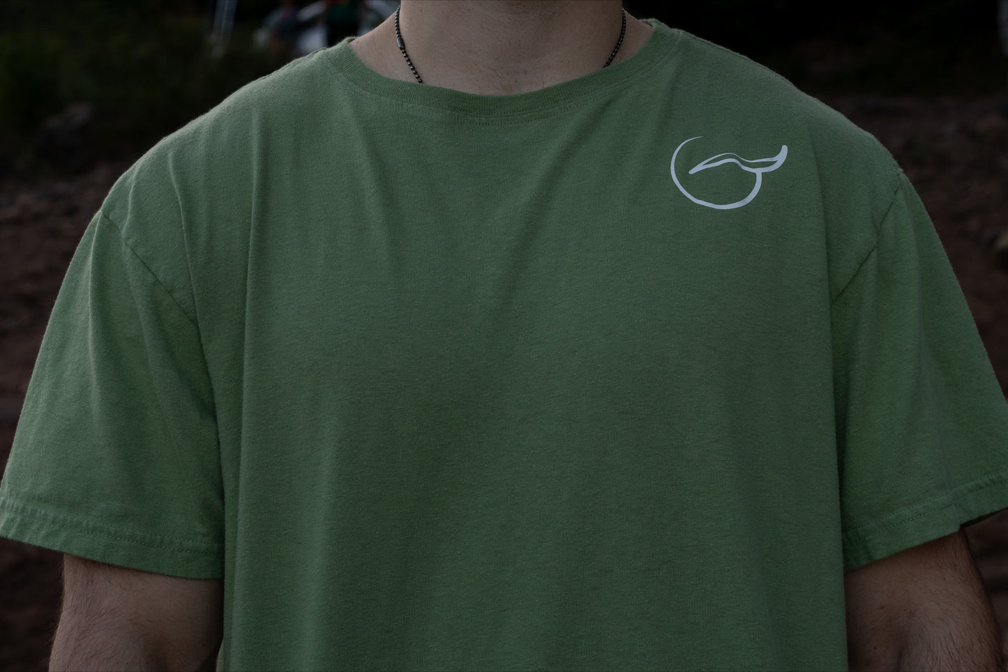 Light Mint Green T Shirt Chest Logo